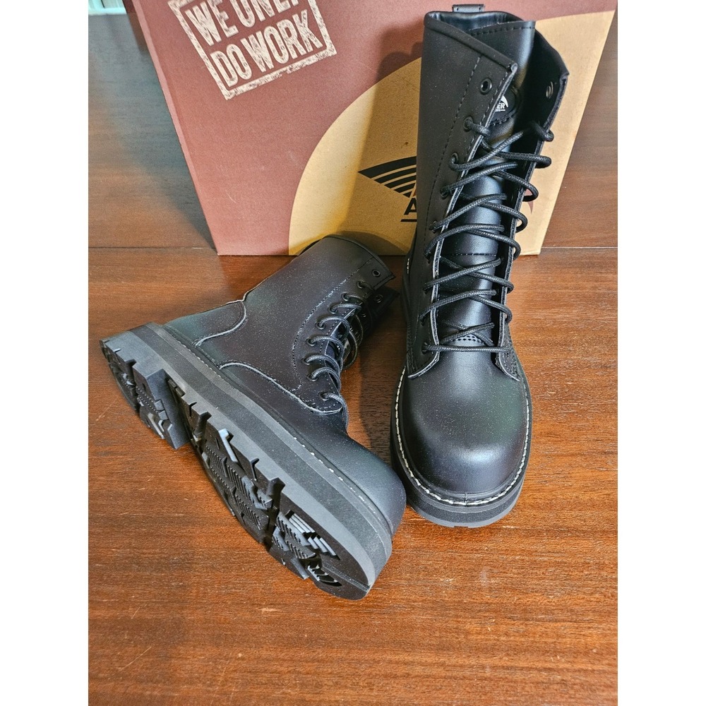 Avenger Fortune CN Work Boots Womens 7 Wide Black Carbon Toe Vegan A700